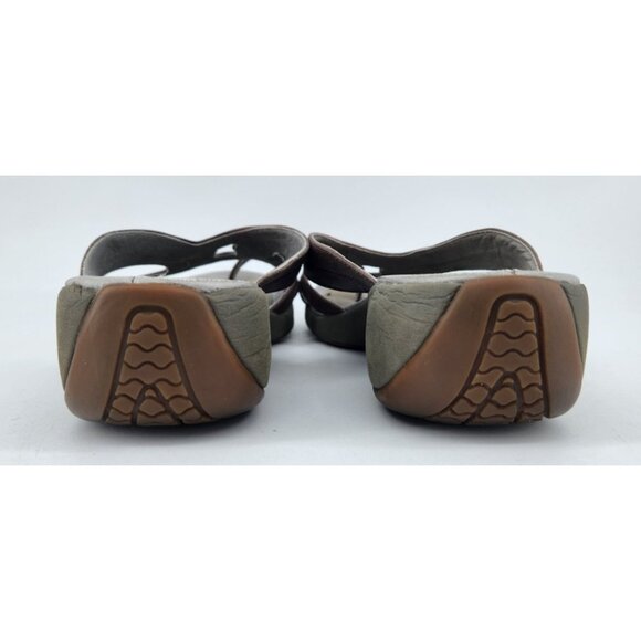 Merrell Women's Size 9 Brown Leather Sundial Spin Bracken Wedge Sandals Outdoors - Picture 5 of 12